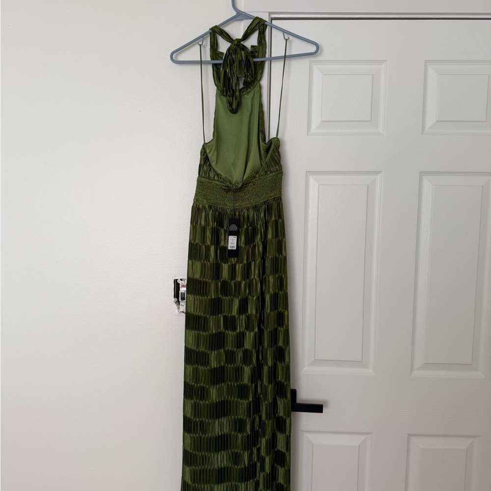 Fashion Nova Olive Textured Maxi Dress - Picture 2 of 4